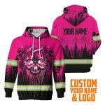 Hi-Vis Reflective Hoodie with Skull Design for All