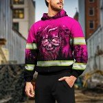 Hi-Vis Reflective Hoodie with Skull Design for All