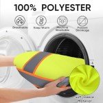 TICONN Reflective Safety Hoodie Jacket - XL Yellow/Black