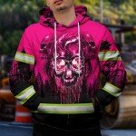 Hi-Vis Reflective Hoodie with Skull Design for All