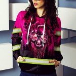 Hi-Vis Reflective Hoodie with Skull Design for All
