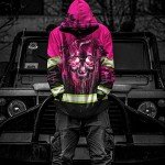 Hi-Vis Reflective Hoodie with Skull Design for All