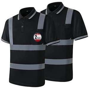 High Visibility Reflective Safety Polo Shirt for Work
