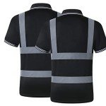 High Visibility Reflective Safety Polo Shirt for Work