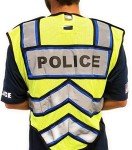 Ultrabright Reflective Safety Police Vest, 3XL