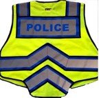 Ultrabright Reflective Safety Police Vest, 3XL