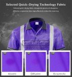 High Visibility Reflective Safety Polo Shirt - Purple