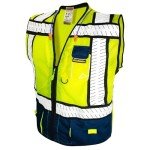 High Visibility Sheriff Safety Vest with Pockets