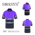 Hi-Vis Reflective Polo Shirt for Outdoor Safety