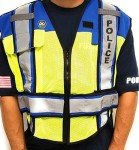 Ultrabright Reflective Safety Police Vest, 3XL