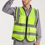 Reflective Safety Vest for Men & Women - Yellow