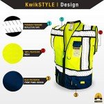 High Visibility Sheriff Safety Vest with Pockets