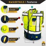 High Visibility Sheriff Safety Vest with Pockets