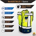 High Visibility Sheriff Safety Vest with Pockets
