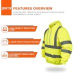 Hi-Vis Reflective Safety Hoodie for Men - XL