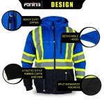 Hi-Vis Reflective Safety Fleece Hoodie for Men