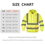 Hi-Vis Reflective Safety Hoodie for Men - XL
