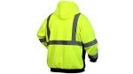Hi-Vis Lime Zipper Sweatshirt with Black Bottom
