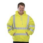 Hi-Vis Reflective Safety Hoodie for Men - XL
