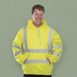 Hi-Vis Reflective Safety Hoodie for Men - XL