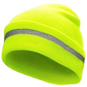 High Visibility Reflective Safety Beanie Cap