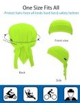 Neon Yellow Safety Dew Rags - 4 Pack