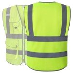 High Visibility Safety Vest with Reflective Strips