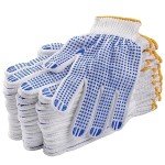 Stretchy Cotton Safety Work Gloves - 12 Pairs