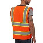 High Visibility Reflective Safety Vest with Pockets