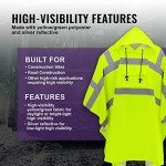 High-Visibility Yellow/Green Rain Poncho - One Size