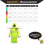 High Visibility Rain Gear Jacket - Yellow XL