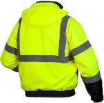 Hi-Vis Waterproof Fleece Bomber Jacket, XL