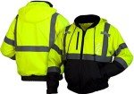 Hi-Vis Waterproof Fleece Bomber Jacket, XL