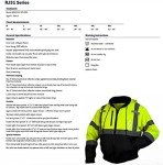 Hi-Vis Waterproof Fleece Bomber Jacket, XL