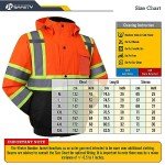 Hi-Vis Waterproof Winter Safety Bomber Jacket
