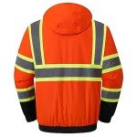 Hi-Vis Waterproof Winter Safety Bomber Jacket