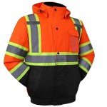 Hi-Vis Waterproof Winter Safety Bomber Jacket
