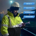 Hi-Vis Waterproof Reflective Jacket for Men, XL