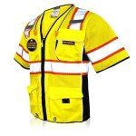High Visibility Executive Safety Vest with 10 Pockets