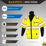 High Visibility Executive Safety Vest with 10 Pockets