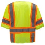 Hi-Viz Reflective Safety Vest with Pockets (Lime)