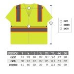 Hi-Viz Reflective Safety Vest with Pockets (Lime)
