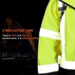 High Visibility Reflective Rain Jacket for Men