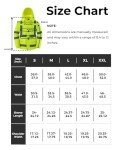Men's Waterproof Reflective Rain Jacket, Hi-Vis Yellow