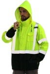 Hi-Vis Waterproof Rain Jacket for Men