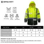 High Visibility Reflective Rain Jacket for Men