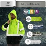 Hi-Vis Waterproof Rain Jacket for Men