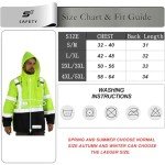 Hi-Vis Waterproof Rain Jacket for Men