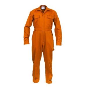 Orange Flame Resistant Coverall - Medium Size