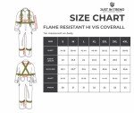 Navy Blue Flame Resistant Hi-Vis Coverall, Large
